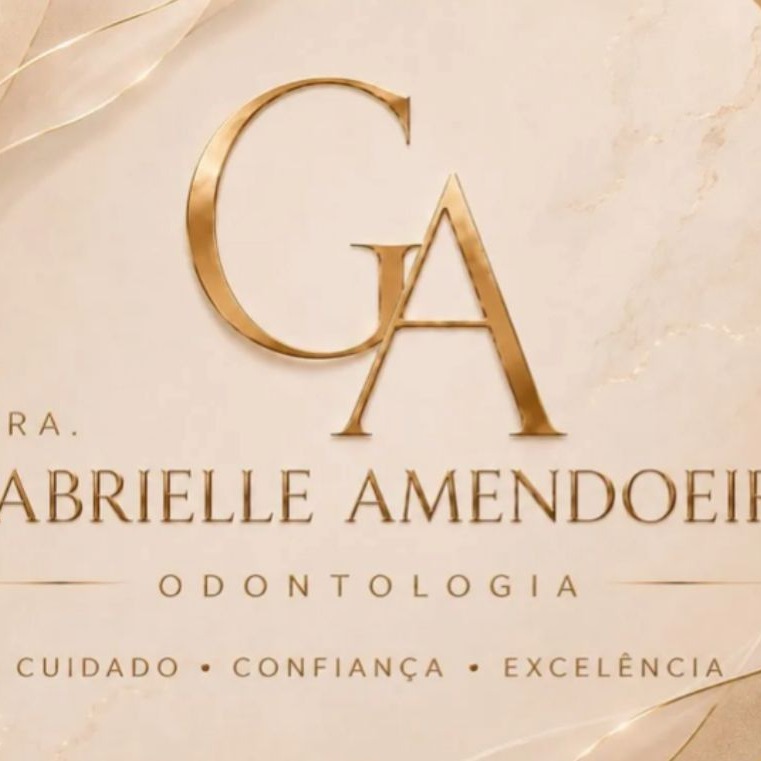 Monograma GA — Dra. Gabrielle Amendoeira Odontologia